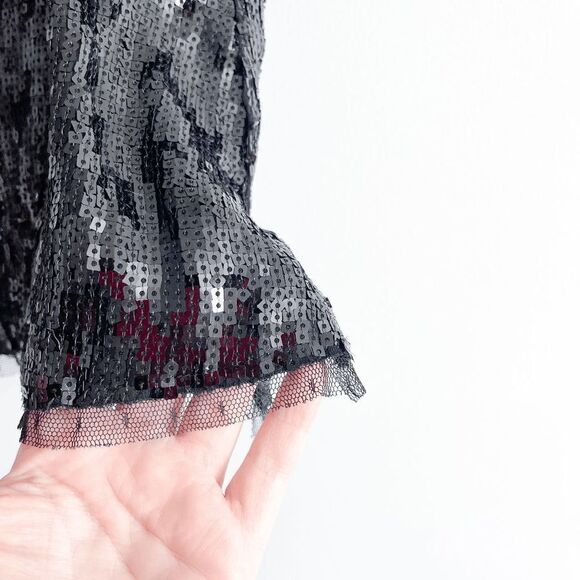 Free People Intimately Women Sassy Cami Sexy Tank Top V Neckline Mesh Black S - Picture 3 of 7